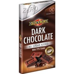 Quickbury NSA 72% Étcsokoládé tábla 75g Quickbury NSA 72% Étcsokoládé tábla 75g