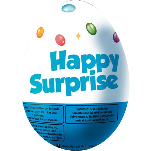 HAMLET Happy Surprise Tejcsokoládé tojás színes cukordrazséval töltve 70g