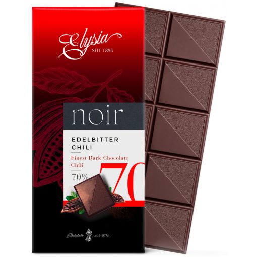 Elysia Noir 70% Chilis Étcsokoládé tábla 100g