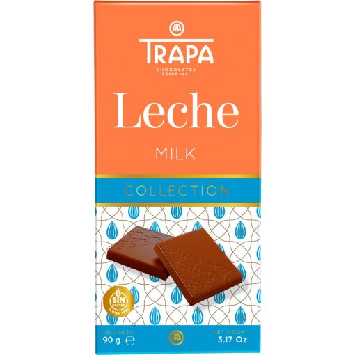 Trapa Collection Tejcsokoládé tábla 90g