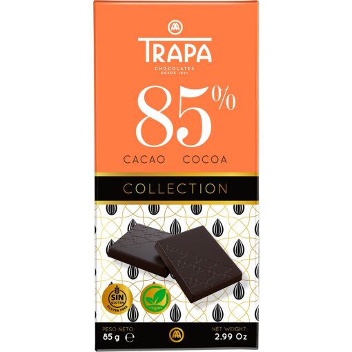 Trapa Collection 85% Étcsokoládé tábla 85g