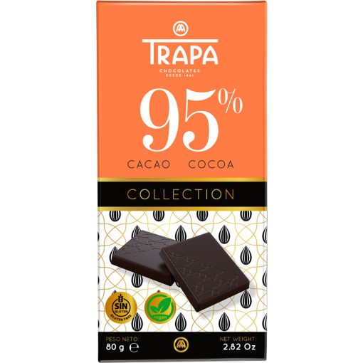 Trapa Collection 95% Étcsokoládé tábla 80g