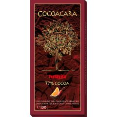   Cocoacara 77% Étcsokoládé tábla Narancshéjjal és Chilivel 100g