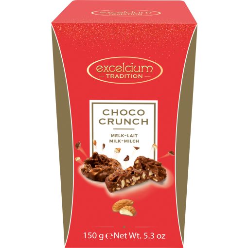 Excelcium Choco Crunch Tejcsokoládé Ropogós Mandulával 150g