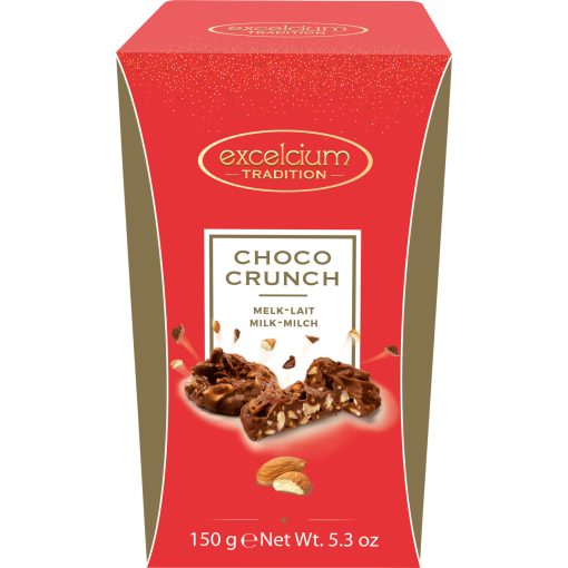 Excelcium Choco Crunch Tejcsokoládé Ropogós Mandulával 150g