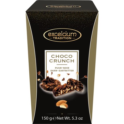 Excelcium Choco Crunch Étcsokoládé Ropogós Mandulával 150g