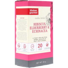 Khoisan Gourmet - Hibiscus, Bodza, Echinacea Rooibos Tea 50g