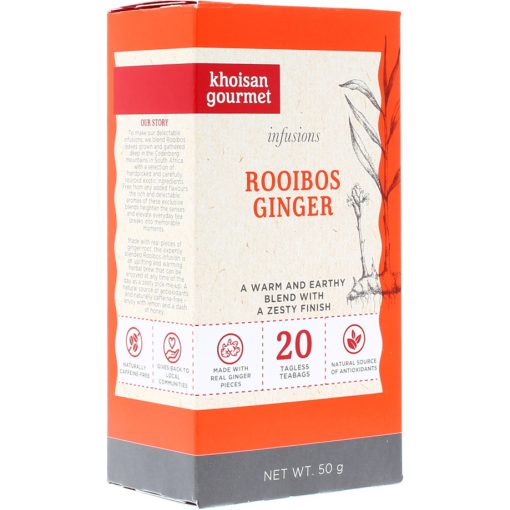 Khoisan Gourmet - Rooibos Gyömbér Tea 50g