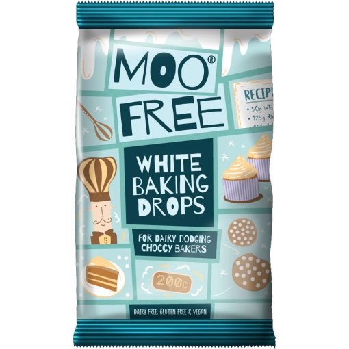 Moo Free Tejmentes Fehér Csokoládé Sütő Pasztilla 100g