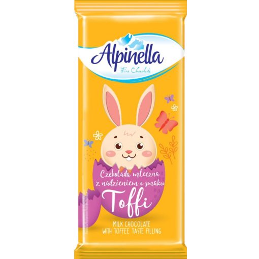 Alpinella Húsvéti Karamellás Tejcsokoládé tábla 100g