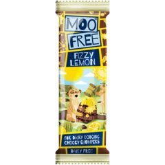   Moo Free Mini Moo Fizzy Lemon Tejmentes Fehér csokoládé szelet 20g