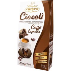   Crispo Ciocoli - Caffé Espresso Étcsokoládé Praliné 100g