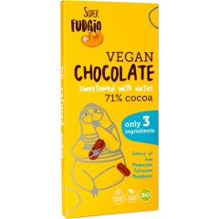 Super Fudgio BIO 71% Étcsokoládé GF, VEGÁN 80g