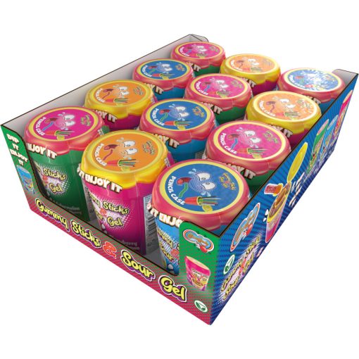 Coccocandy - Gummy Sticks & Sour Gel (3 féle: Görögdinnye, Málna, Eper) VEGÁN 90g