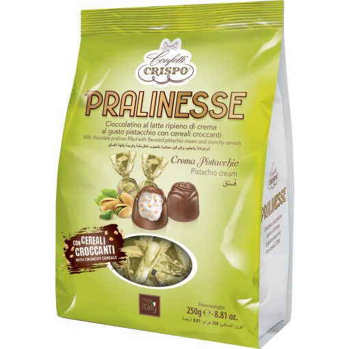 Crispo Pralinesse - Pisztácia ízű Praliné 250g