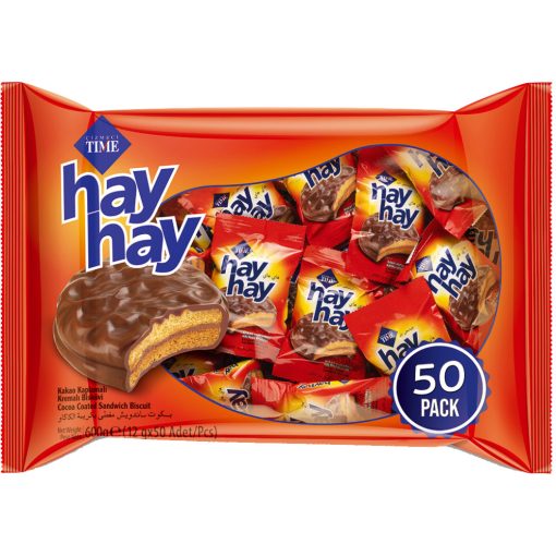 Cizmeci Hey Hay Kakaós keksz (50x10g) 500g