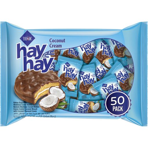 Cizmeci Hey Hay Kókuszos keksz (50x10g) 500g