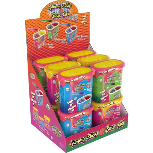 Coccocandy - Gummy Sticks & Sour Gel (3 féle: Görögdinnye, Málna, Eper) VEGÁN 50g
