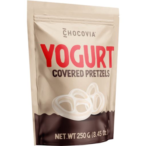Chocovia - Pretzels - Joghurtos Fehér csokoládéba mártott Perec 250g