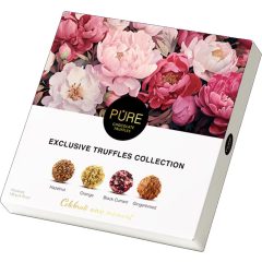 Pure - Rózsás - Trüffelkrémes Csokoládé Válogatás (16db) 135g   Pure - Rózsás - Trüffelkrémes Csokoládé Válogatás (16db) 135g