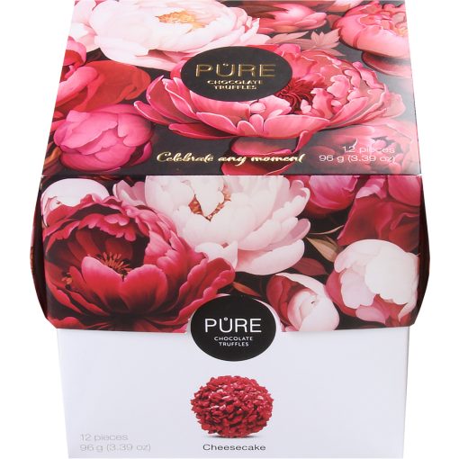 Pure - Rózsás - Trüffelkrémes Csokoládé Válogatás Kocka (12db) 96g