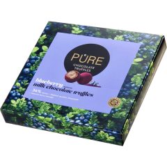   Pure Tejcsokoládé Áfonyás Trüffelkrémmel töltve Áfonya porral borítva 120g