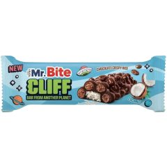 Mr. Bite - Cliff - Csokoládéval bevont Ropogós Kókuszos szelet 35g   Mr. Bite - Cliff - Csokoládéval bevont Ropogós Kókuszos szelet 35g