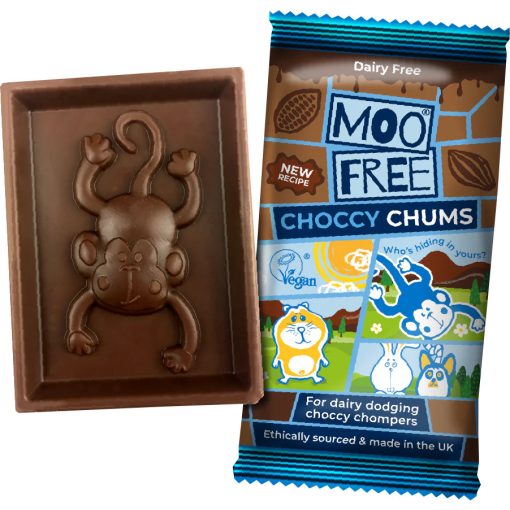 Moo Free Choccy Chums - Tejmentes Csokoládé szelet LF, GF, Vegan 20g
