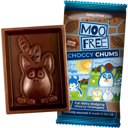 Moo Free Choccy Chums - Tejmentes Csokoládé szelet LF, GF, Vegan 20g