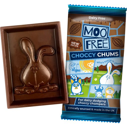 Moo Free Choccy Chums - Tejmentes Csokoládé szelet LF, GF, Vegan 20g