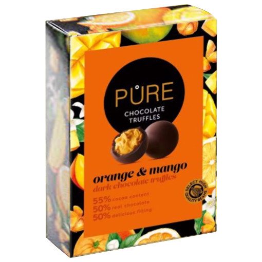 Pure Étcsokoládés Narancsos-Mangós Trüffel 148g