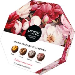   Pure - Rózsás - "Oktagon" Trüffelkrémes csokoládé válogatás 240g