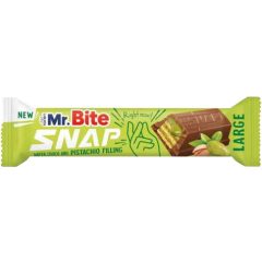 Mr. Bite - Snap - Tejcsokoládéval bevont ostya Pisztácia töltelékkel 35g   Mr. Bite - Snap - Tejcsokoládéval bevont ostya Pisztácia töltelékkel 35g