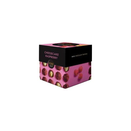 Pure - Cube - Sajtortás Trüffelkrémmel töltött Tejcsokoládé Málnás Szórással 96g