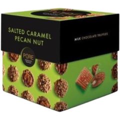 Pure - Cube - Csokoládé Trüffel Sós-karamell töltelékkel Pekándióval borítva 110g   Pure - Cube - Csokoládé Trüffel Sós-karamell töltelékkel Pekándióval borítva 110g