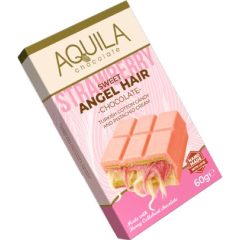   Aquila Angyalhaj Epres Fehér Csokoládé - Vattacukor és Pisztácia töltelékkel 60g