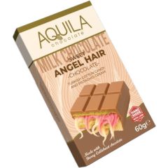   Aquila Angyalhaj Tejcsokoládé - Vattacukor és Pisztácia töltelékkel 60g