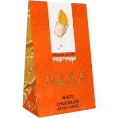 Aquila Kandírozott Narancs Fehér Csokoládéba mártva 80g