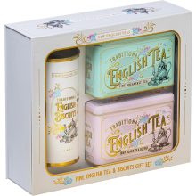 NET "Vintage Victorian" Ajándékcsomag (English Breakfast tea + Keksz) 360g