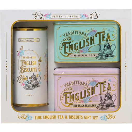 NET "Vintage Victorian" Ajándékcsomag (English Breakfast tea + Keksz) 360g