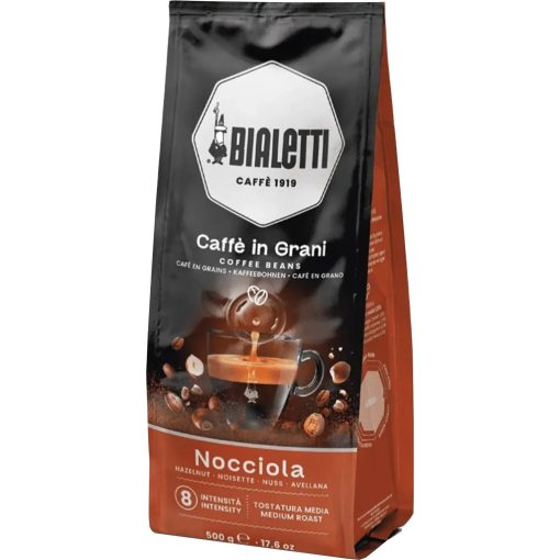 Bialetti - Mogyoró ízű Szemes kávé 500g