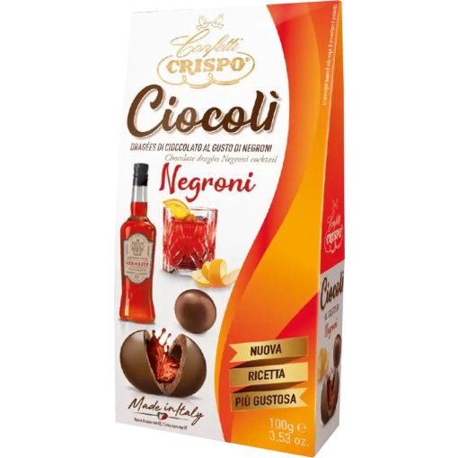 Crispo Ciocoli - Negronival töltött Ét- és Tejcsokoládé Praliné 100g