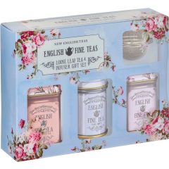   NET "Vintage Floral" Mini szálas tea válogatás 70g + tea szűrő
