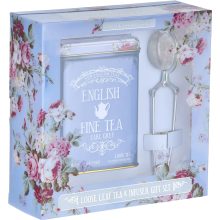 NET "Vintage Floral" Szálas Earl Grey tea 125g + tea szűrő