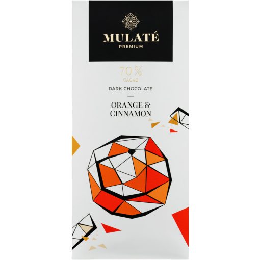 Mulate Premium - Étcsokoládé liofilizált Naranccsal és Fahéjjal 90g