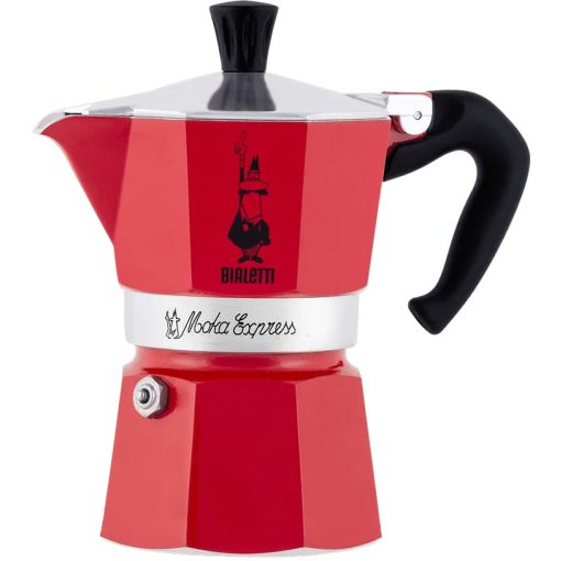 Bialetti - Moka Express Red kotyogós kávéfőző - 3 adagos
