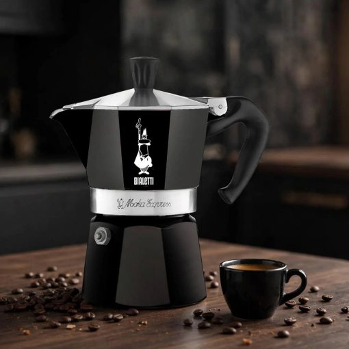 Bialetti - Moka Express Black kotyogós kávéfőző - 3 adagos