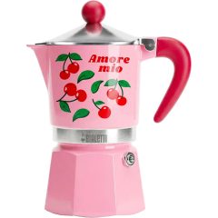   Bialetti - Fruit Rainbow Cherry kotyogós kávéfőző - 3 adagos