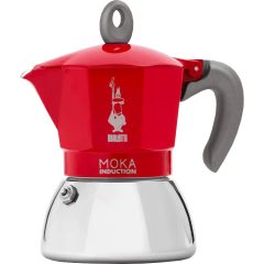   Bialetti Moka Induction Red kotyogós kávéfőző - 4 adagos