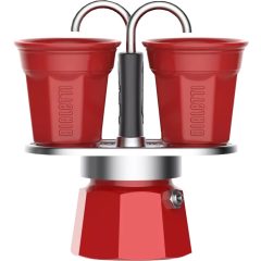  Bialetti Mini Express Red kotyogós kávéfőző - 2 adagos szett